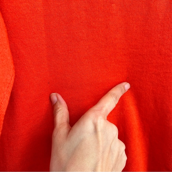 NWT Gretchen Scott Polly Pocket Orange Sweater Size Medium - Picture 7 of 8